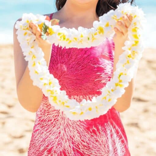 hawaii marriage retreat greeting with lei