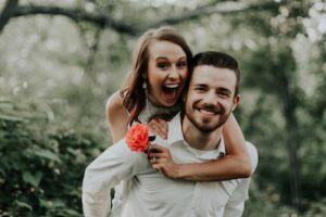 couple embracing after reading 15 signs of a healthy marriage expert insights article