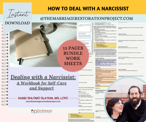 Worksheets on living with a narcissist