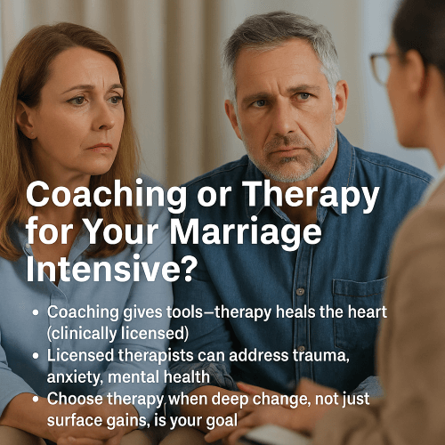 coaching or therapy for your marriage intensive