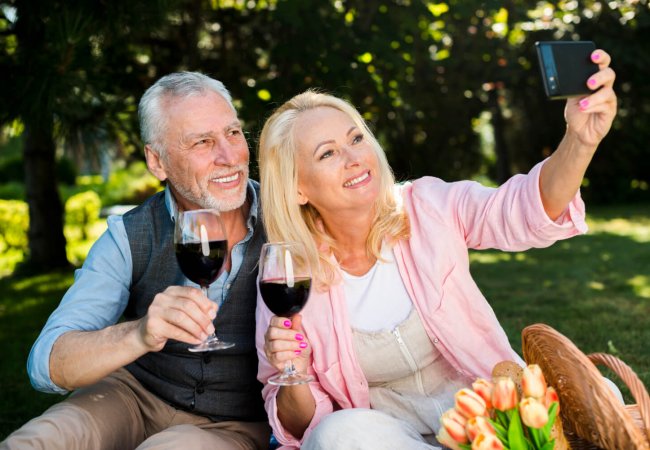 Happy Elderly Couple